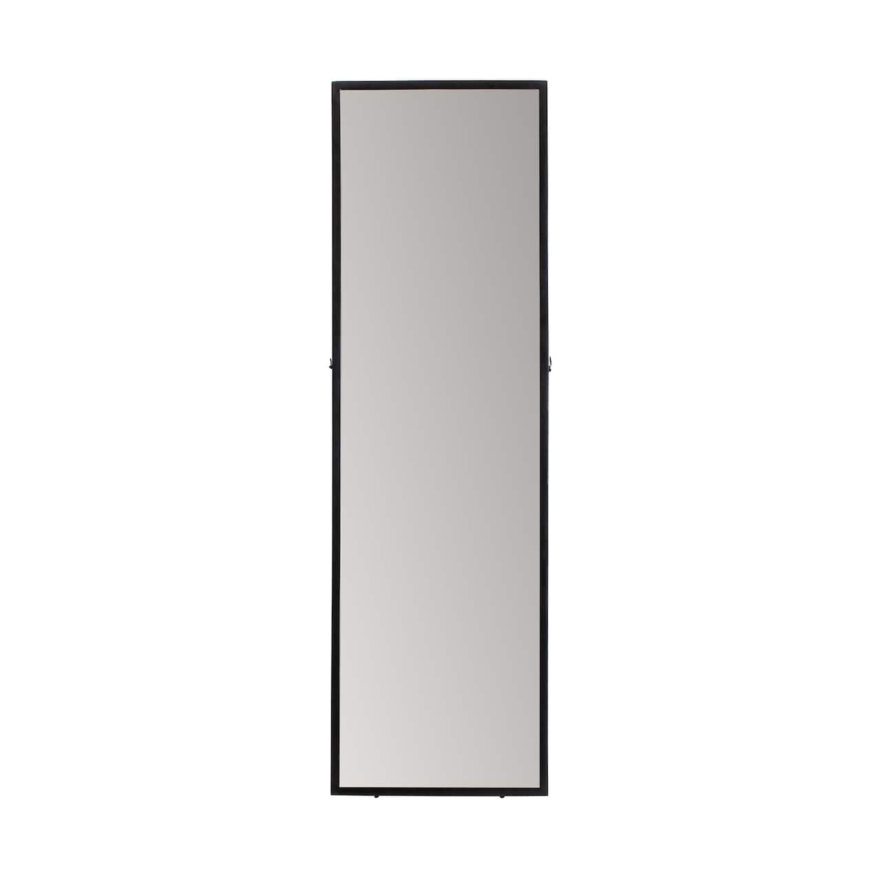 Habitat Carmen 60" Black Rectangular Linear Standing Mirror